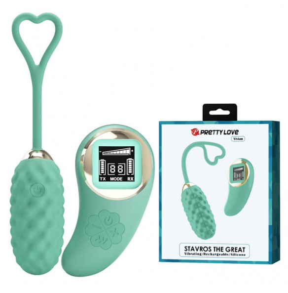 PRETTY LOVE - Vivian Vibrating Egg (Chargeable - Green) PRETTY LOVE - Vivian Vibrating Egg (Chargeable - Green)